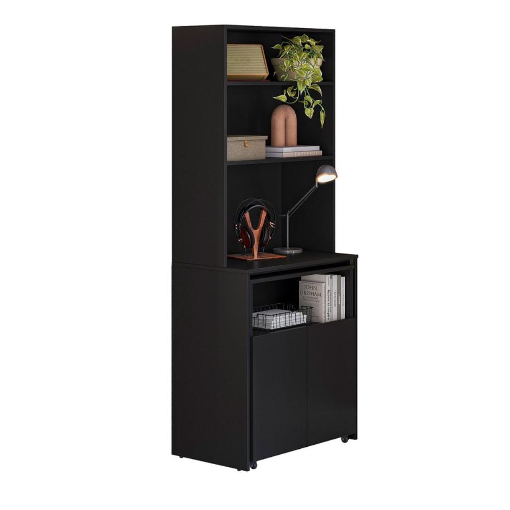Mesa Com Estante Espaço Café Amazonas Preto