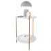 Mesa De Apoio Lateral Purples Off White/Bronze
