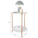 Mesa De Apoio Lateral Purples Off White/Bronze