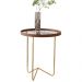 Mesa De Canto Pensilvania Castanho Dourado