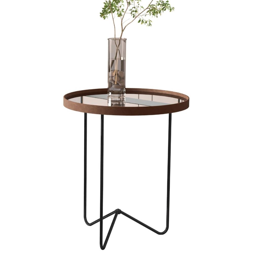 Mesa De Canto Pensilvania Castanho Preto