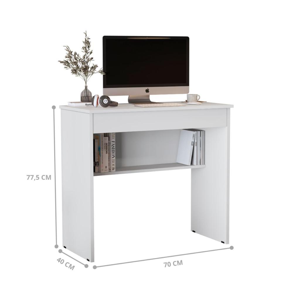 Mesa Escritório 1 Gaveta Columbus 2.0 Branco