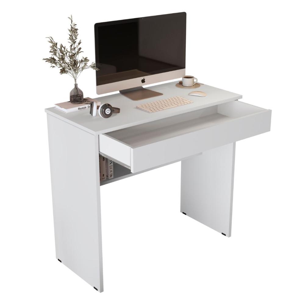 Mesa Escritório 1 Gaveta Columbus 2.0 Branco