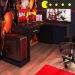 Mesa Gamer de Canto com Gaveta Wayra Preto