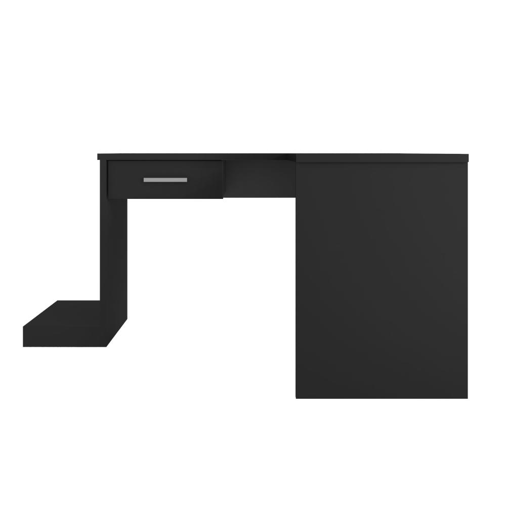 Mesa Gamer de Canto com Gaveta Wayra Preto