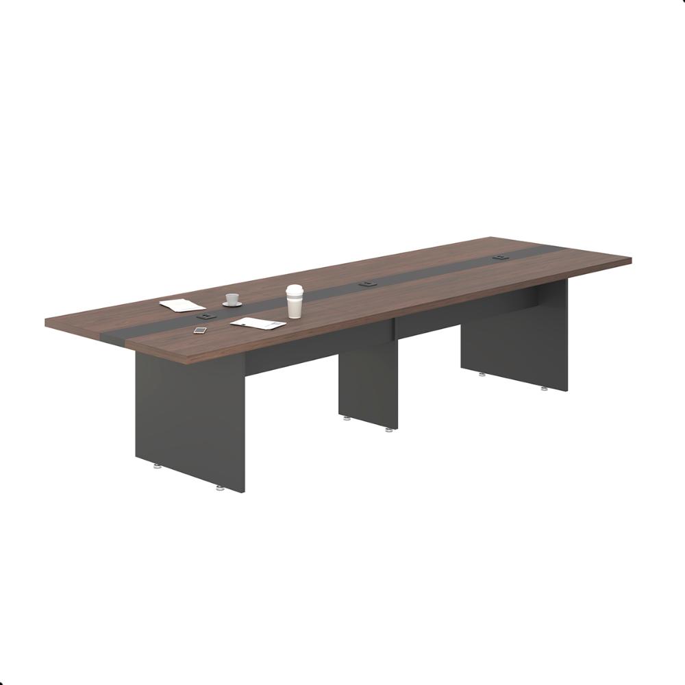Mesa Para Reunião 3,60 Cort - Freijó e Preto