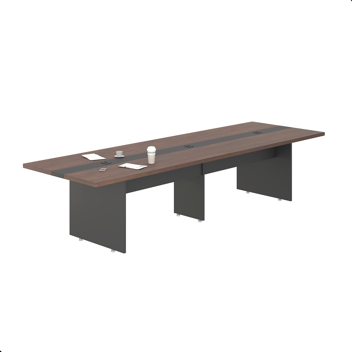Mesa Para Reunião 3,60 Cort - Freijó e Preto