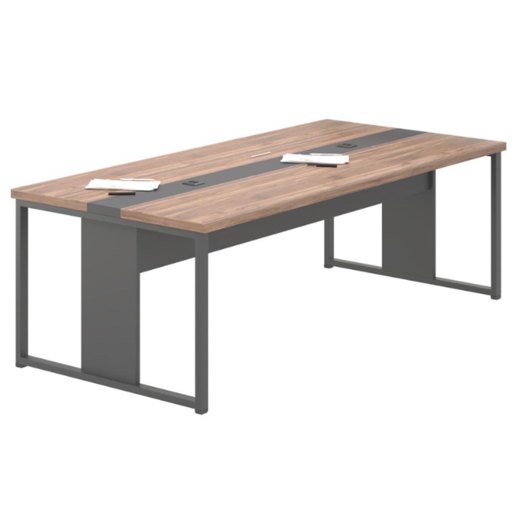 Mesa Para Sala de Reunião 4 Lugares Lazio Noce Preto