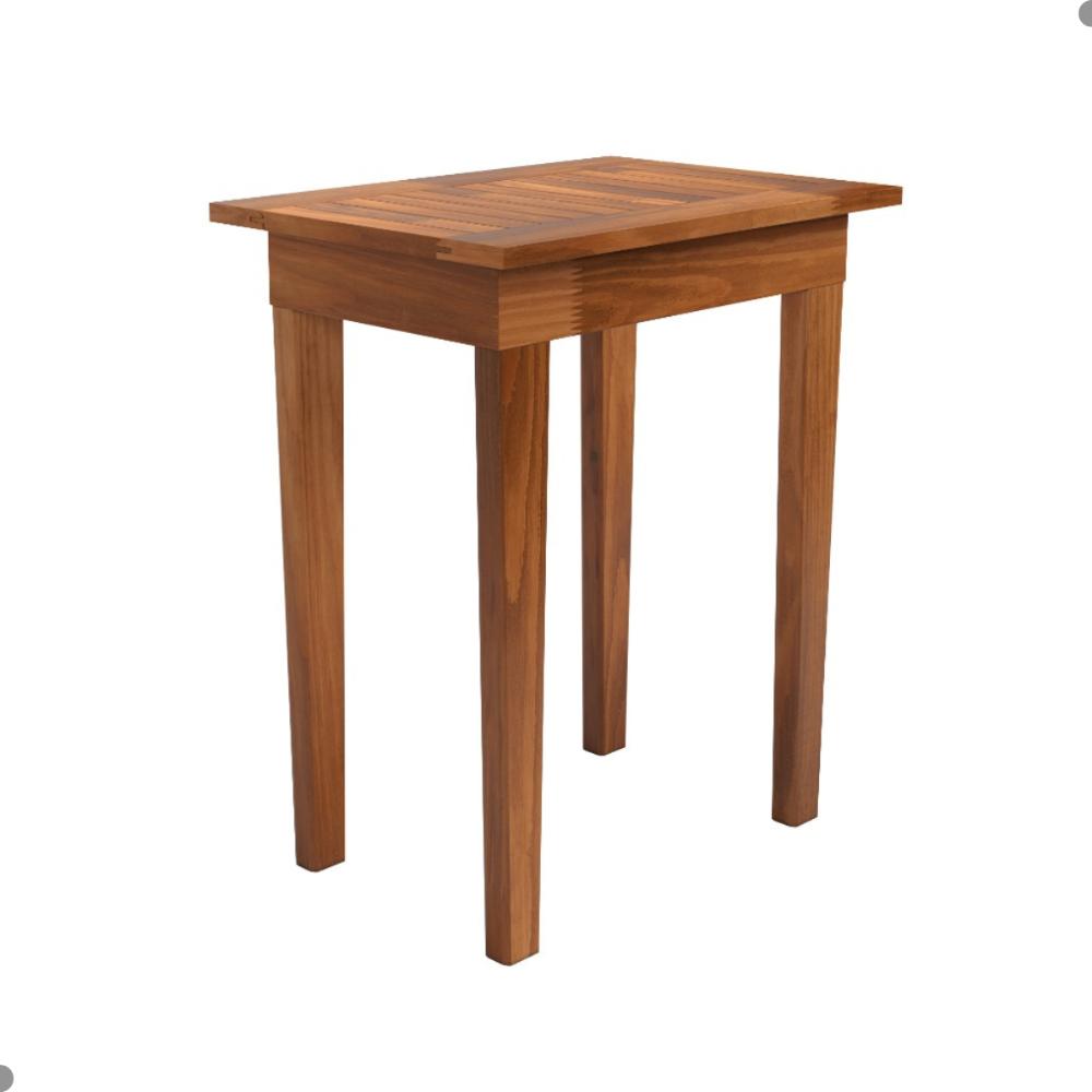 Mesa Ripada Lateral para Sala Cairo Castanho