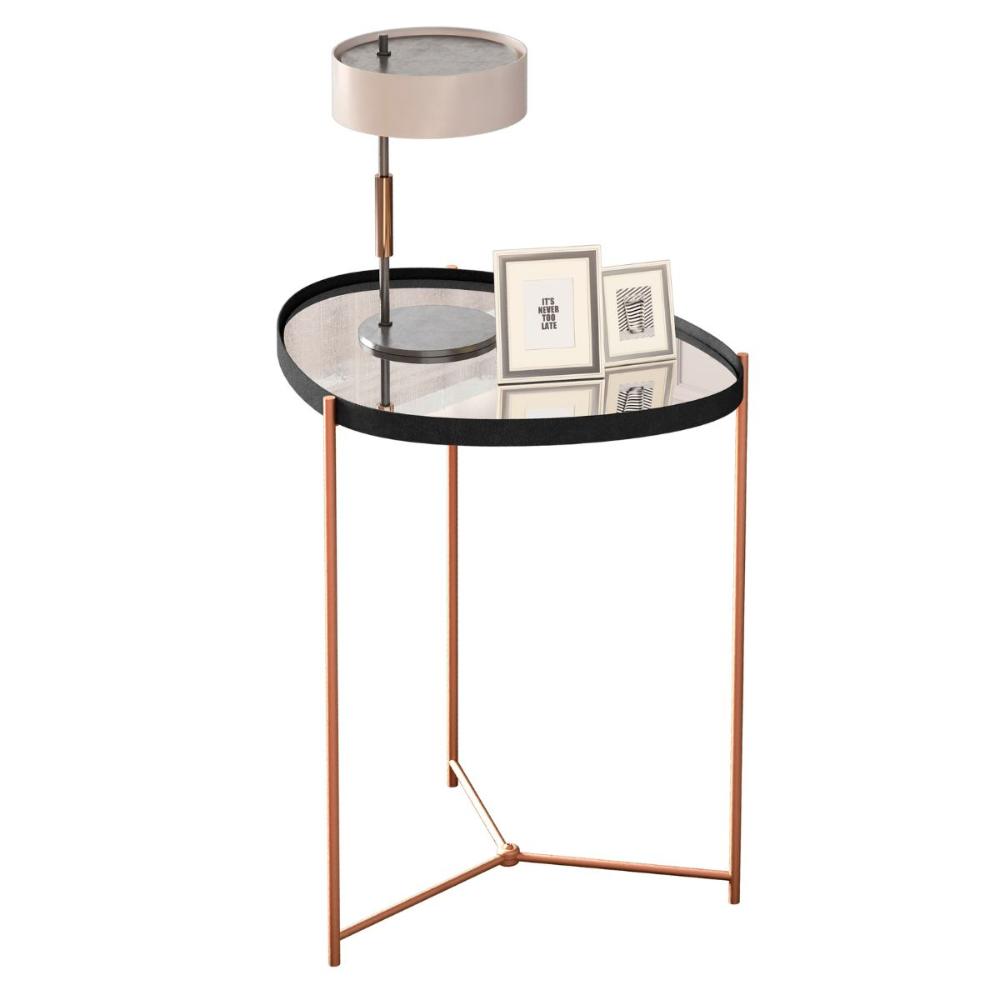 Mesa de Apoio Monterrey Preto Bronze