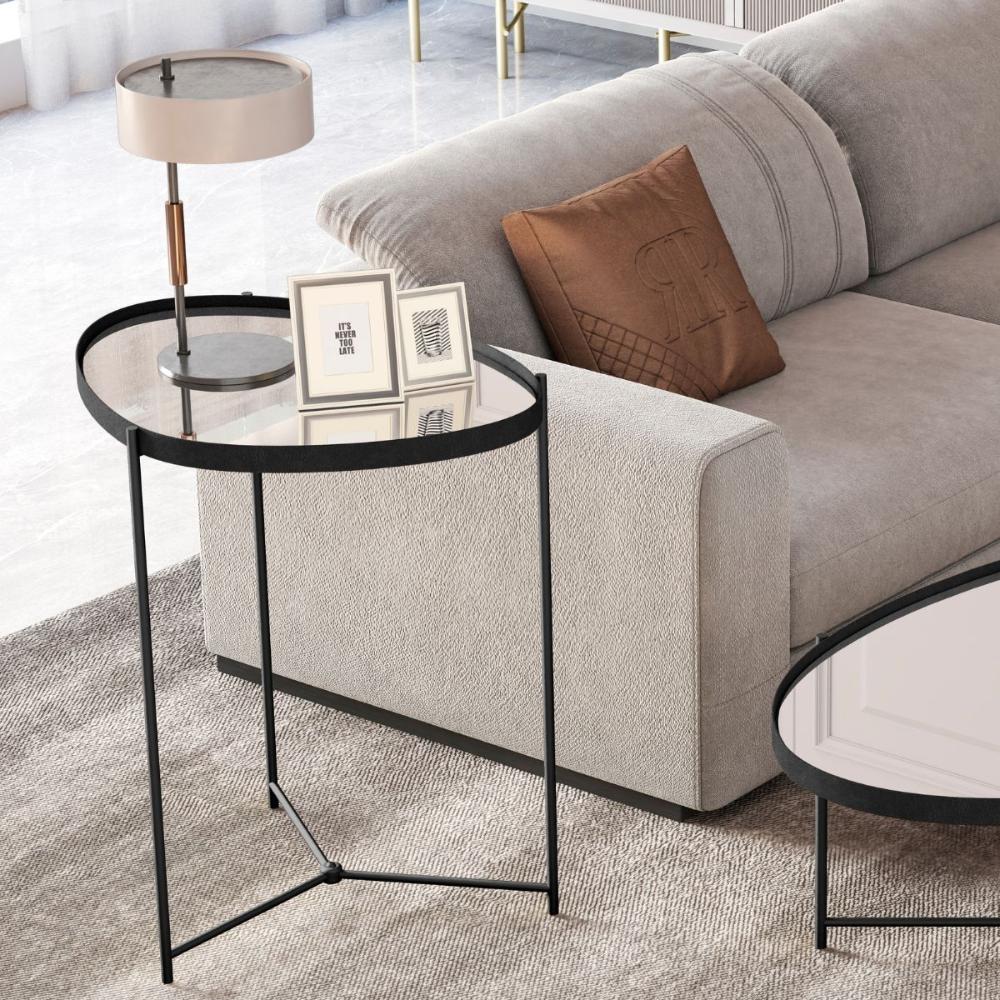 Mesa de Apoio Monterrey Preto Preto Fosco