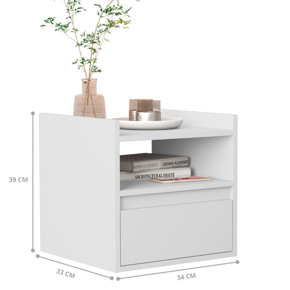 Mesa de Apoio Suspensa Iglesias Branco