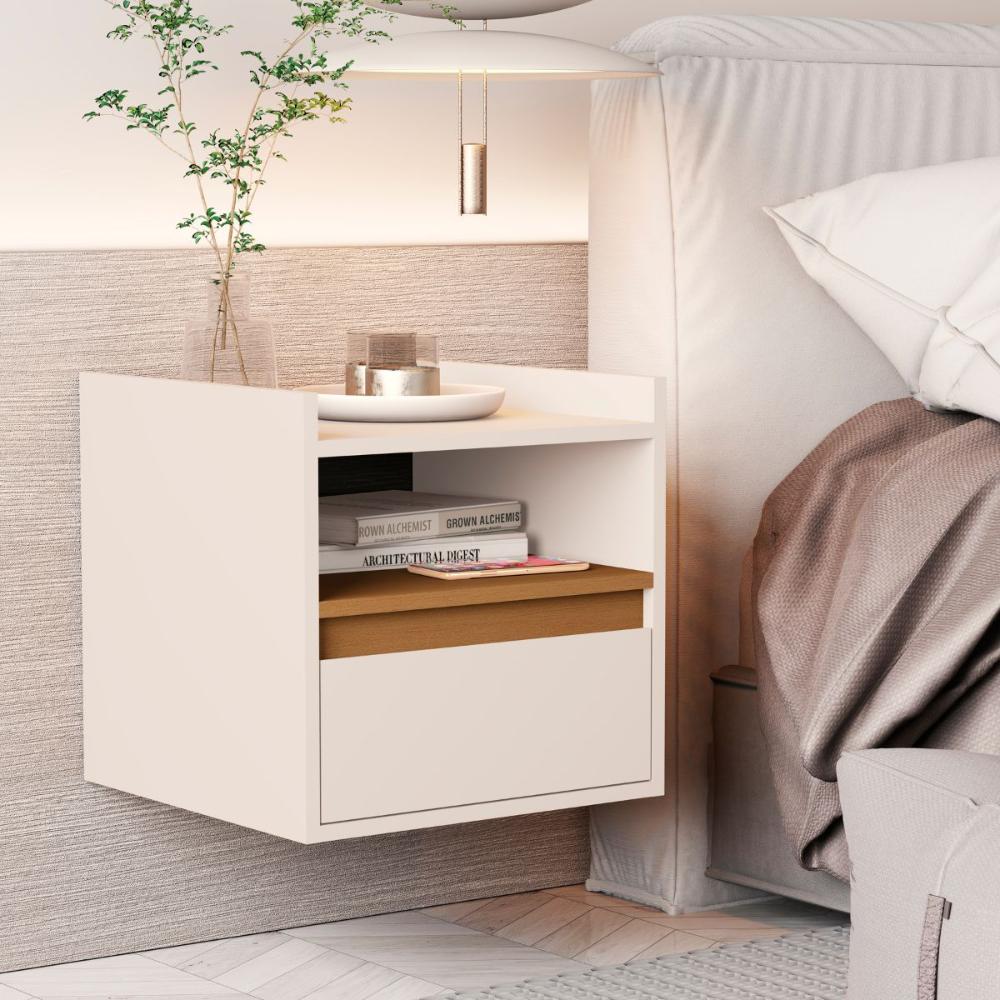 Mesa de Apoio Suspensa Iglesias Off White Nature