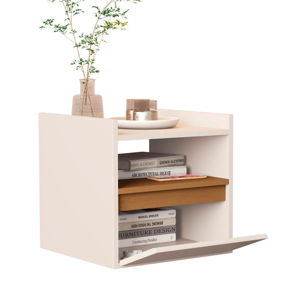 Mesa de Apoio Suspensa Iglesias Off White Nature