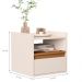 Mesa de Apoio Suspensa Iglesias Off White Nature