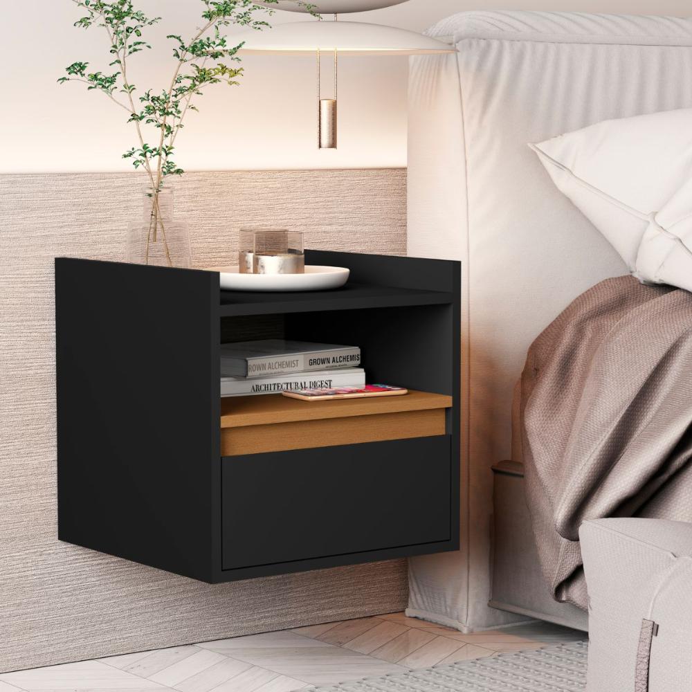 Mesa de Apoio Suspensa Iglesias Preto Nature