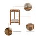 Mesa de Cabeceira  Manchester Off White/Cedro