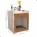 Mesa de Cabeceira Casinha Pet Wilson Off White Freijo 