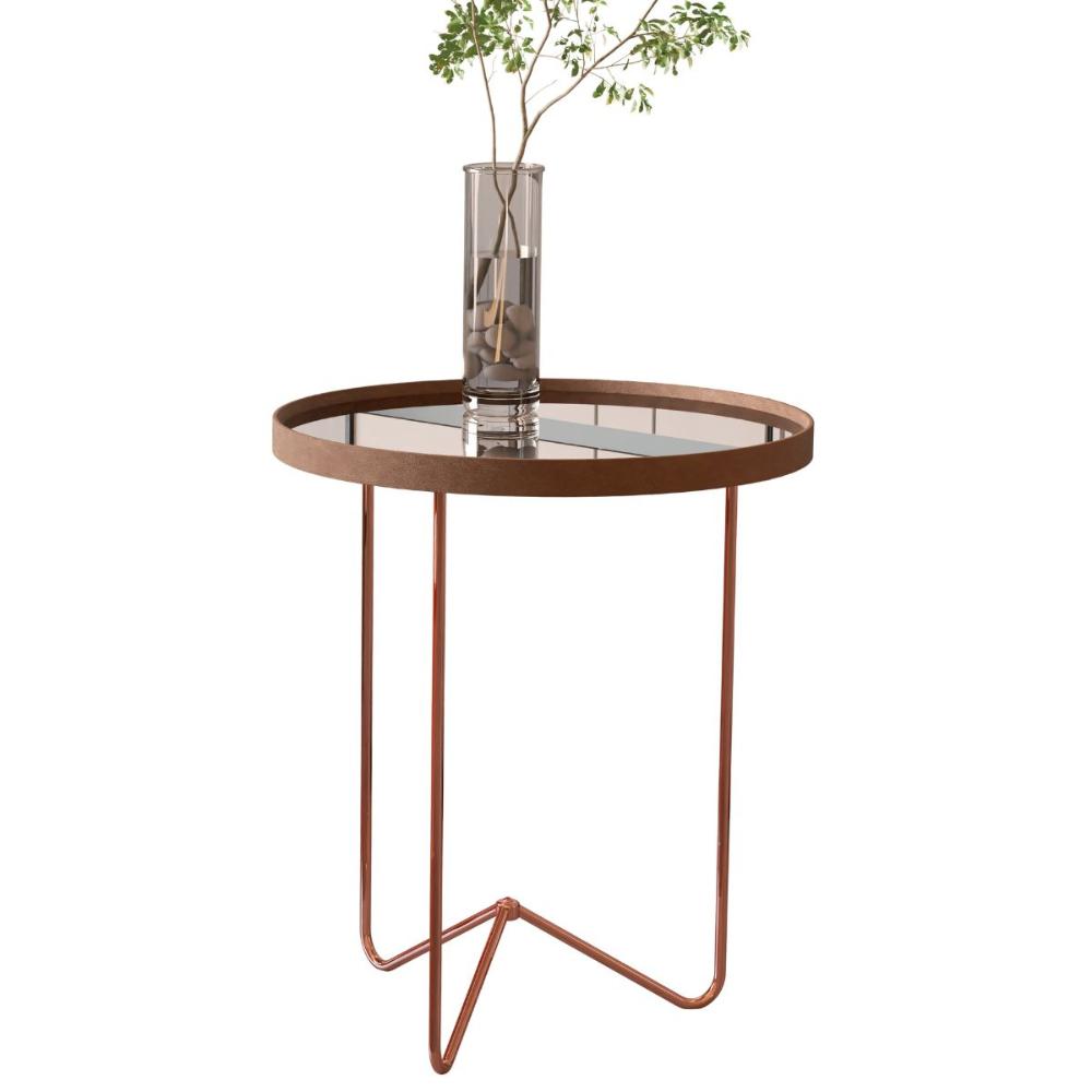 Mesa de Canto Pensilvania Castanho Bronze
