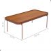 Mesa de Centro para Sala de Estar Toquio Nature Cobre