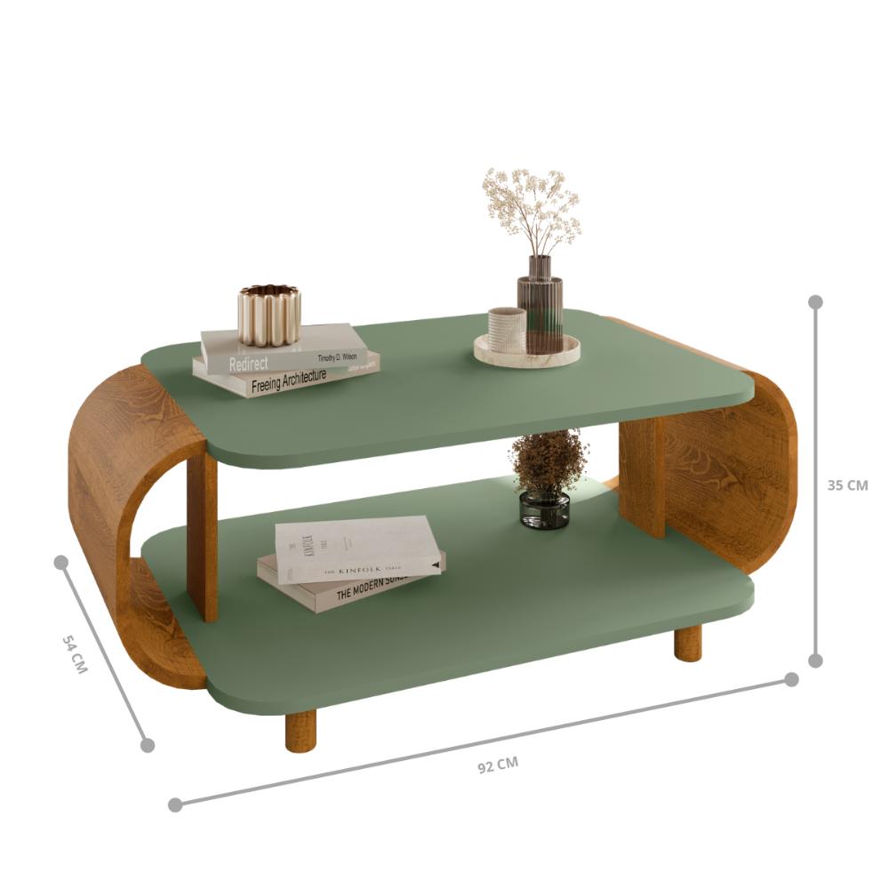 Mesa de Sala Méier Pistache Naturalle