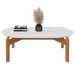Mesa para Sala Oval Divinópolis Branco Cedro