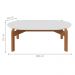 Mesa para Sala Oval Divinópolis Branco Cedro
