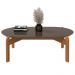Mesa para Sala Oval Divinópolis Cinza Perola Cedro