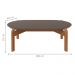 Mesa para Sala Oval Divinópolis Cinza Perola Cedro