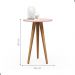 Mesa para Sala Oval Lateral Tianjin Rose