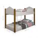 Mini Cama Casinha Rebeca Branco
