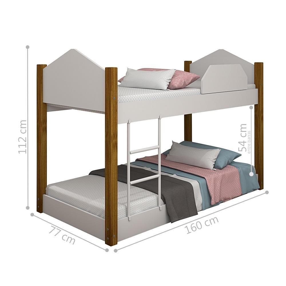 Mini Cama Casinha Rebeca Branco