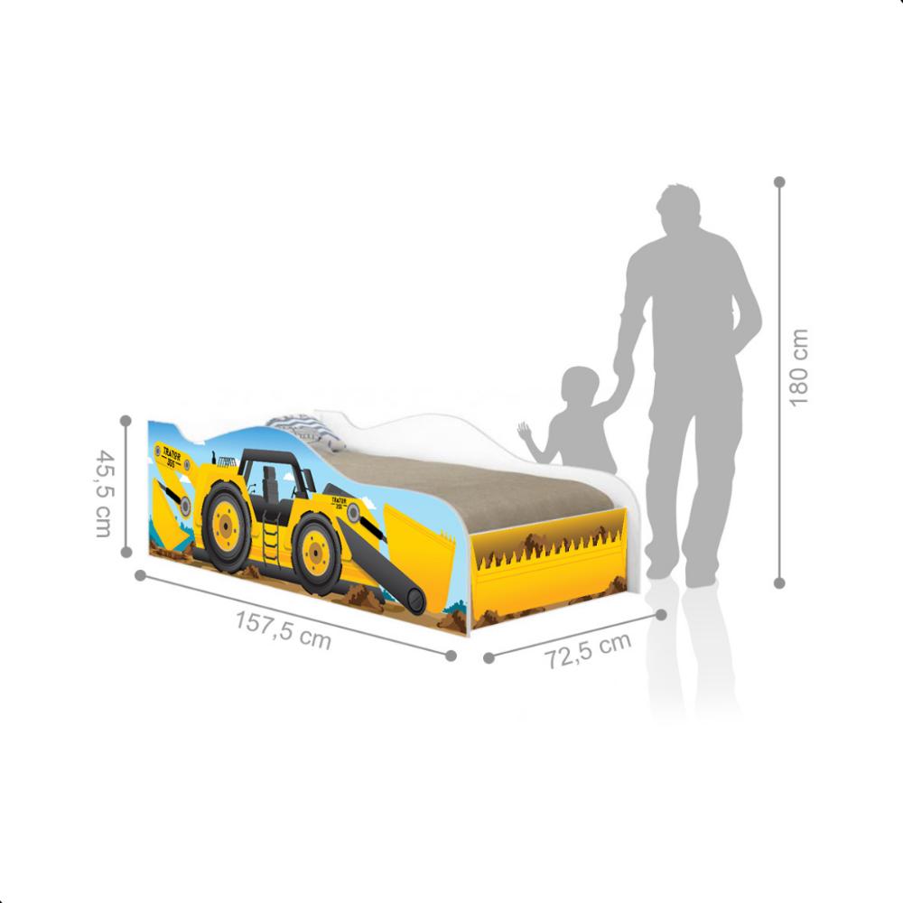 Mini Cama Infantil Kids Speciale com Colchão - Amarelo