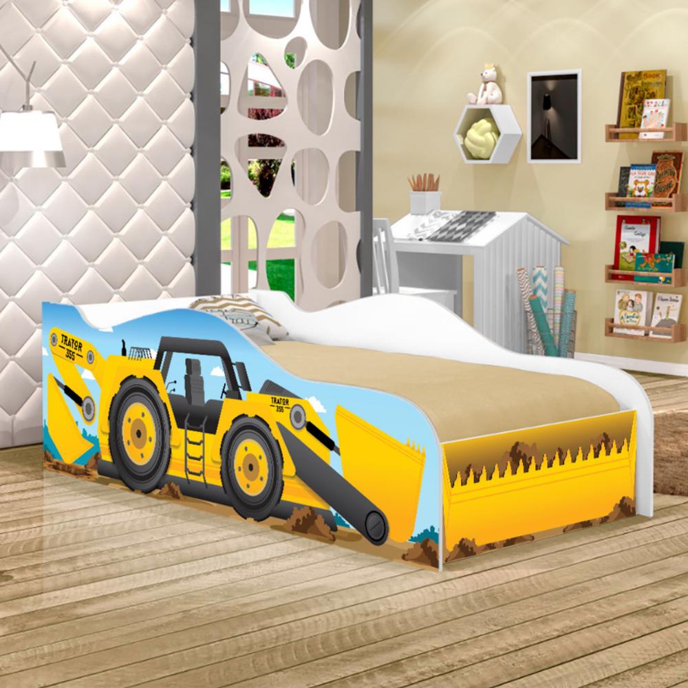 Mini Cama Infantil Kids Speciale com Colchão - Amarelo