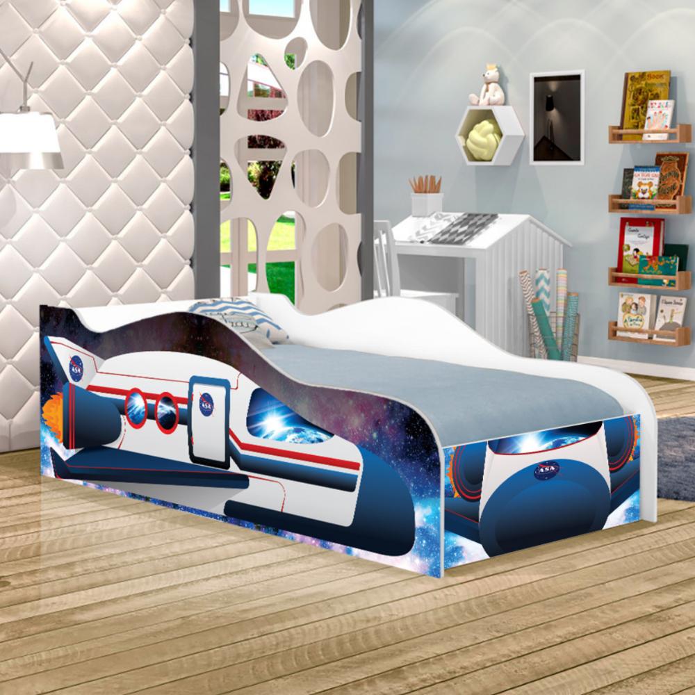 Mini Cama Infantil Kids Speciale com Colchão - Foguete