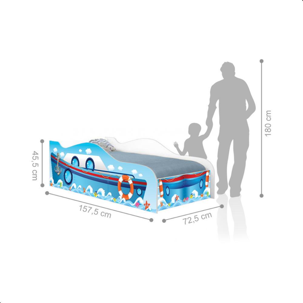 Mini Cama Infantil Kids Speciale com Colchão - Navio