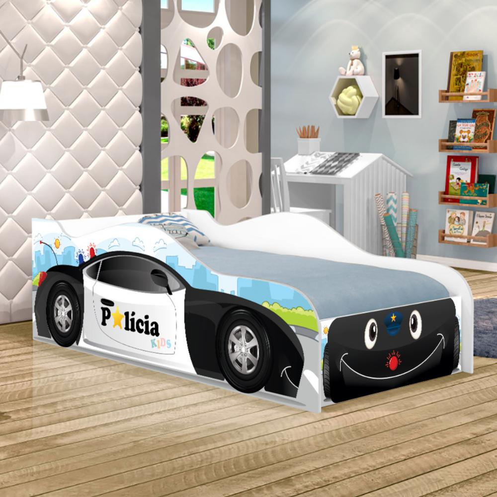 Mini Cama Infantil Kids Speciale com Colchão - Polícia Baby