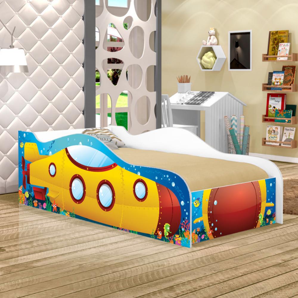 Mini Cama Infantil Kids Speciale com Colchão - Submarino Amarelo