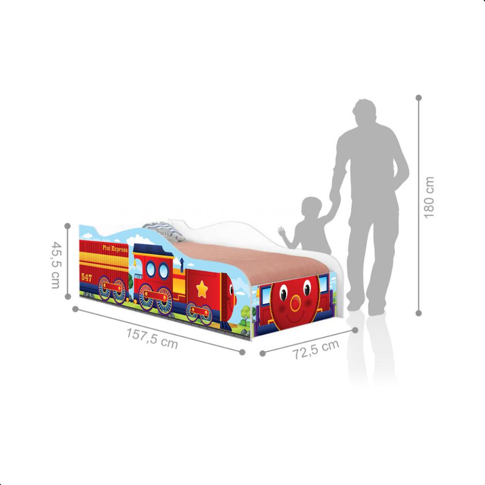Mini Cama Infantil Kids Speciale com Colchão - Trenzinho