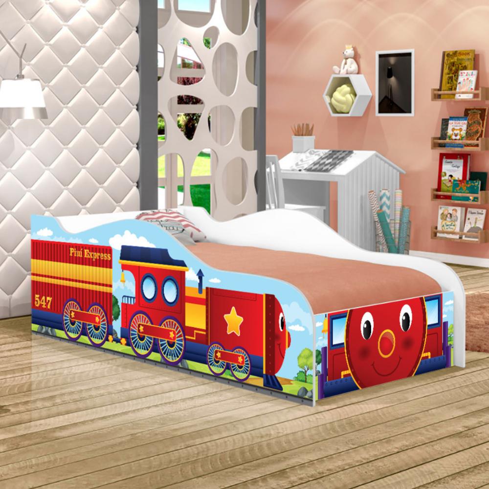 Mini Cama Infantil Kids Speciale com Colchão - Trenzinho