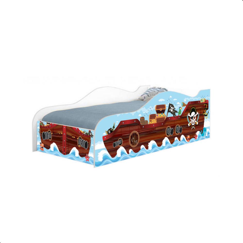 Mini Cama Infantil Kids Speciale com Colchão - navio pirata
