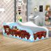 Mini Cama Infantil Kids Speciale com Colchão - navio pirata