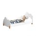Mini Cama Nuvem Infantil Flora Branco e Mel