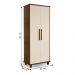 Multiuso com 2 Portas Nantes Malbec Off White