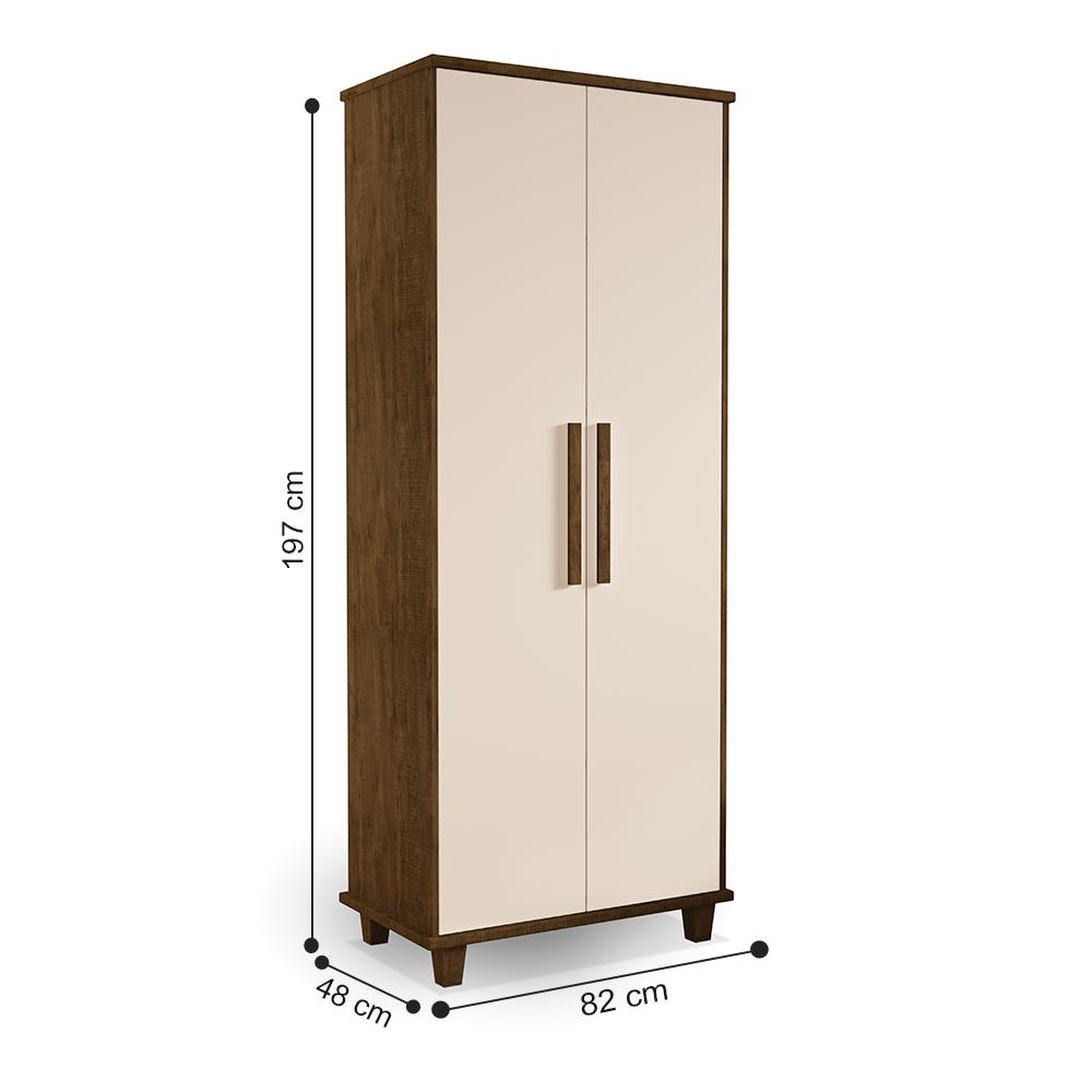 Multiuso com 2 Portas Nantes Malbec Off White