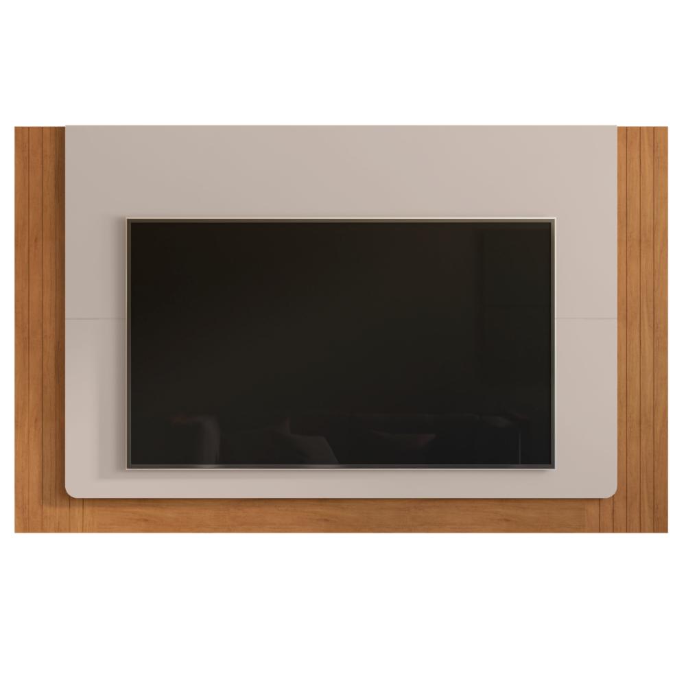 Painel Ibirité para TVs de 60 Polegadas Off White Cedro