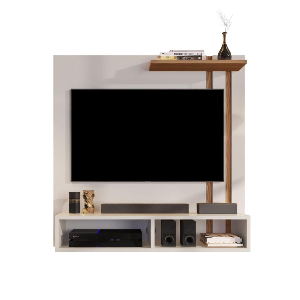 Painel Para TV  32 Polegadas Porlezza Off White Cinamomo