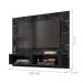 Painel para TV Ottawa com 2 Nichos Nero Efeito Marmorizado