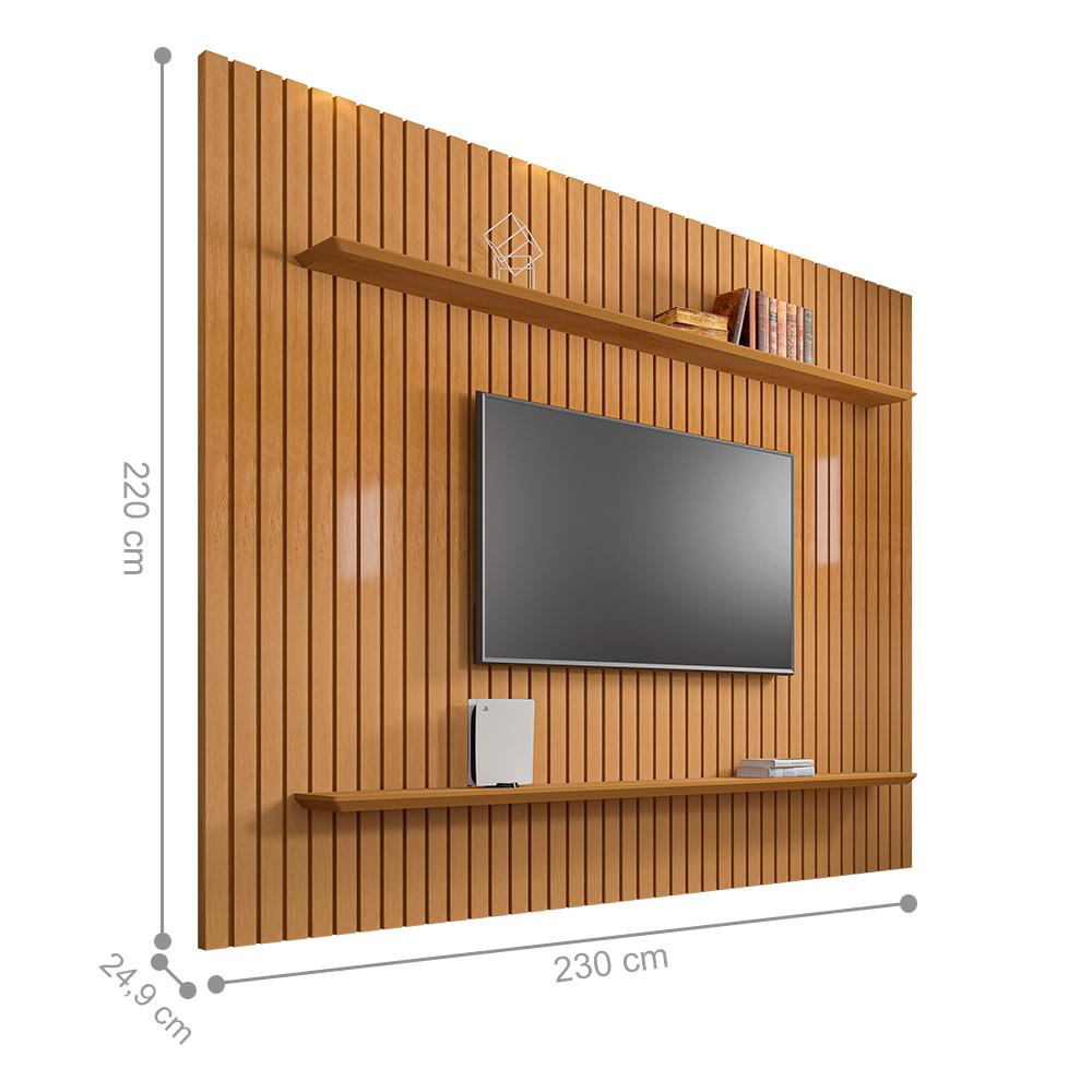 Painel para TVs de 60" Frisado Caribe Cinamomo