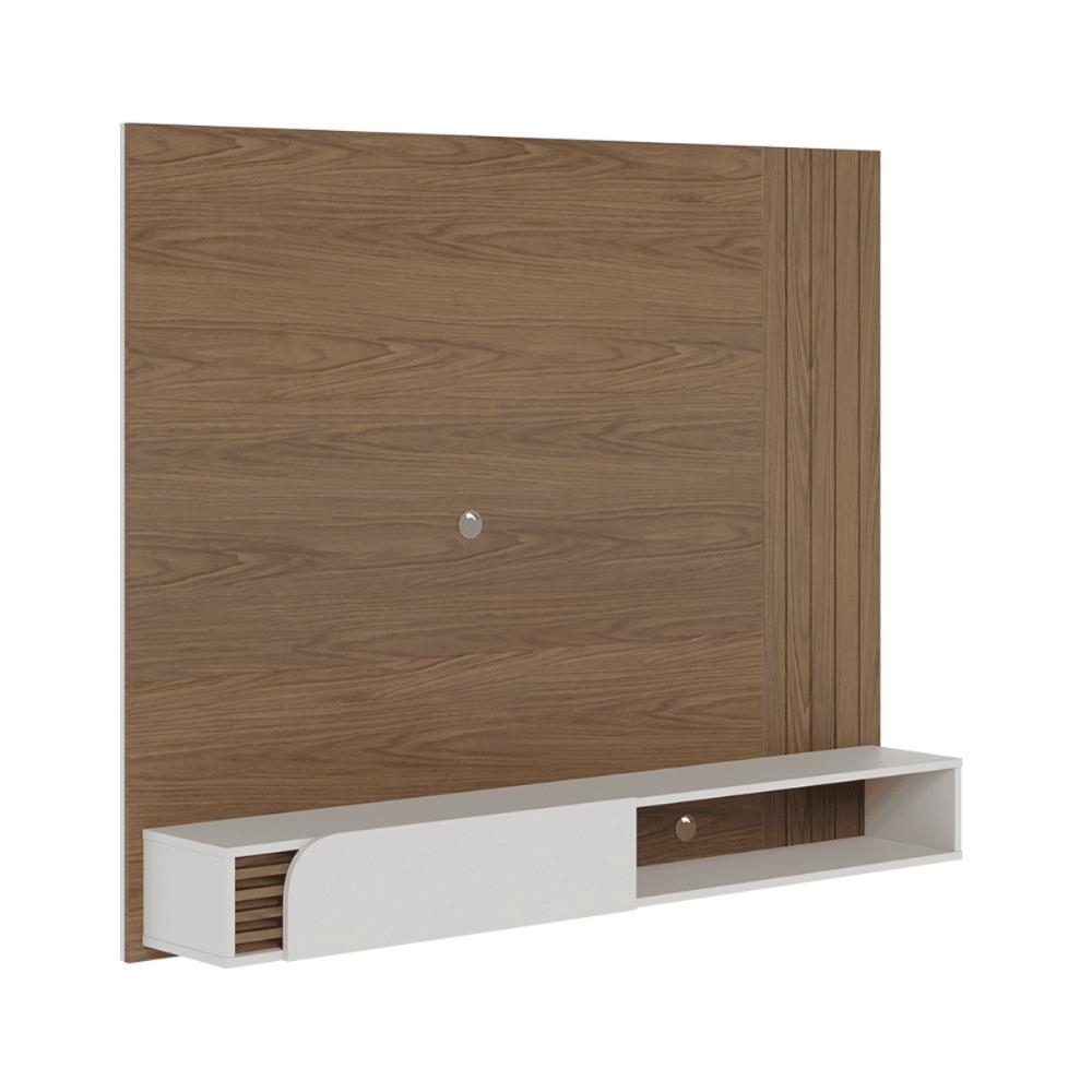 Painel para Tv Quebec Amendoa Off White Matte